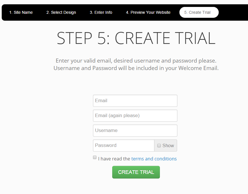 Create Trial